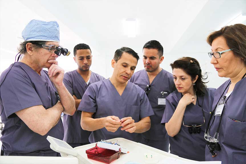 April-2015 Dental Implant Seminar - Live Patient Program operatory room