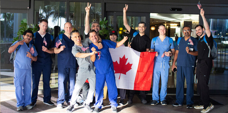 dental implant course live patient 2020 group photo