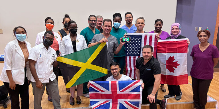 Dental Implant Course Group Photo - Live patient program jamaica 02-2022